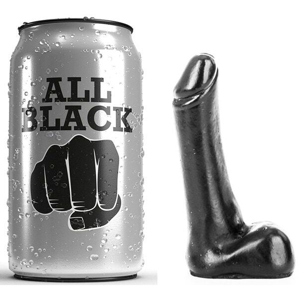Plug Anale Sferico All Black — Nero, 9 cm