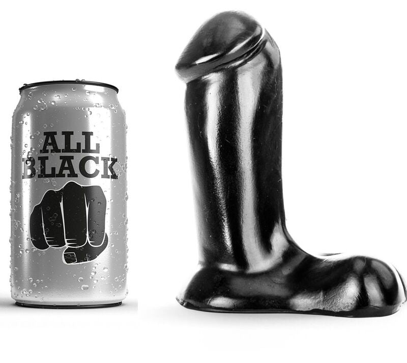 Dildo Realistico per Principianti All Black — 14 cm