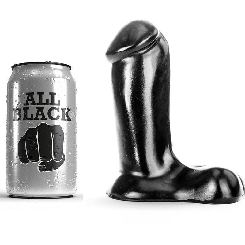 Dildo Realistico per Principianti All Black — 14 cm