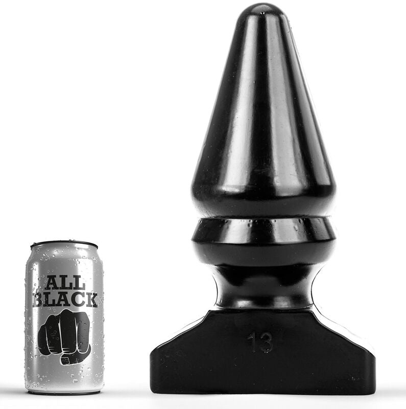 Plug Anale Conico All Black — 28,5 cm