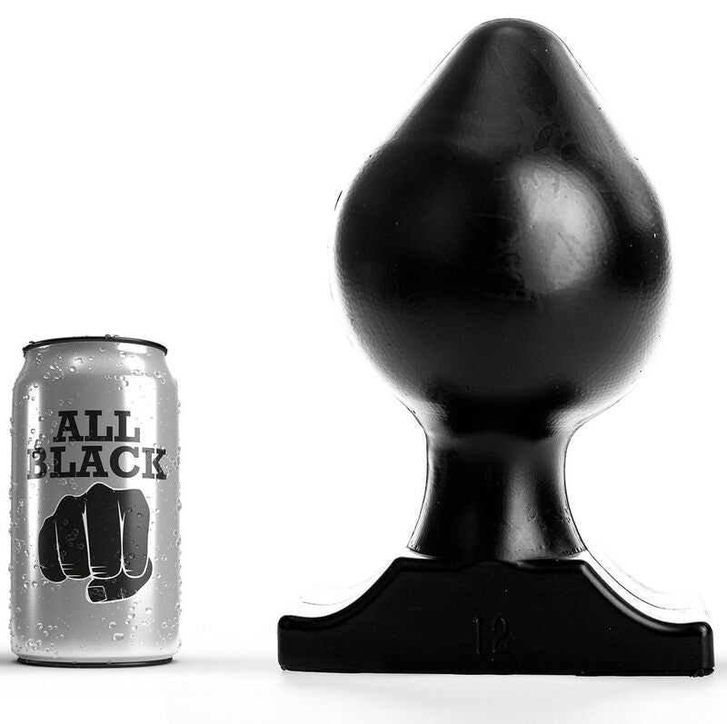 Plug Anale XL All Black — PVC Flessibile, 22,5 cm