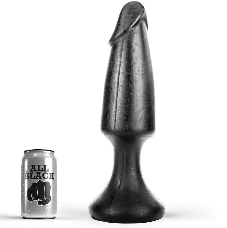 Plug Anale Realistico All Black — 35 cm