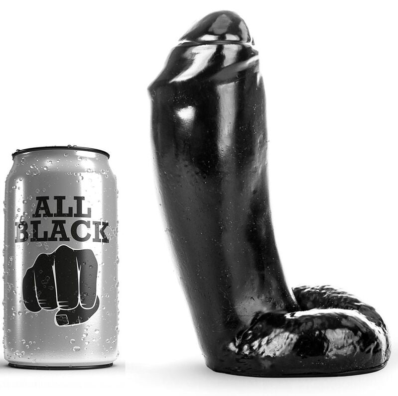 Dildo Realistico All Black — 18 cm