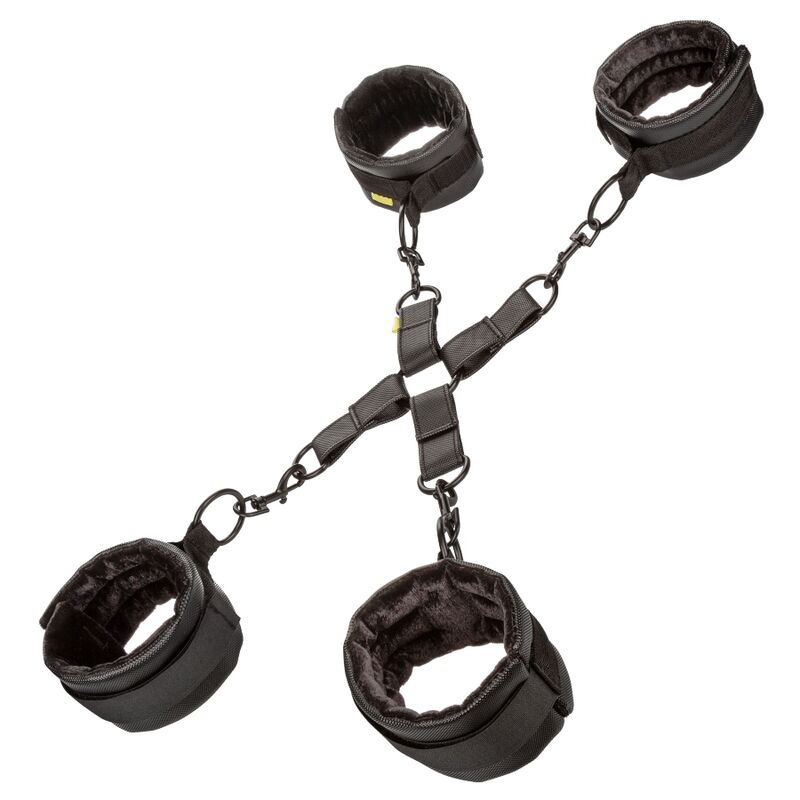 Kit Bondage Hog Tie Calexotics Boundless — Polsini e Manette