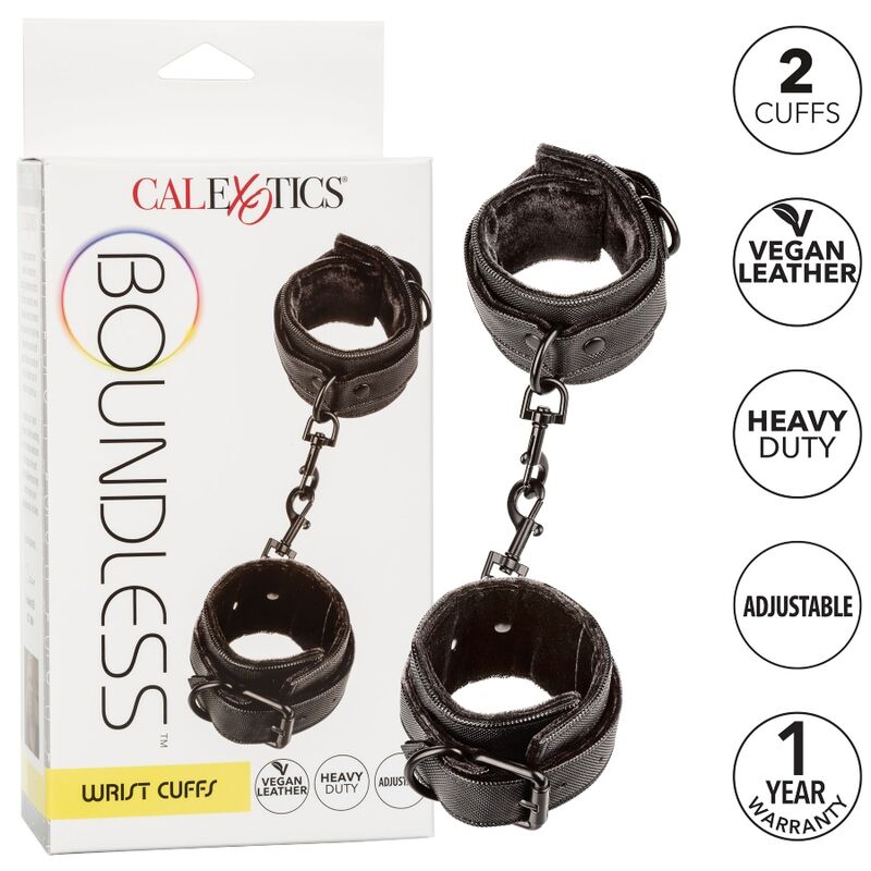 Polsini Bondage Regolabili Calexotics Boundless — Con Fermagli