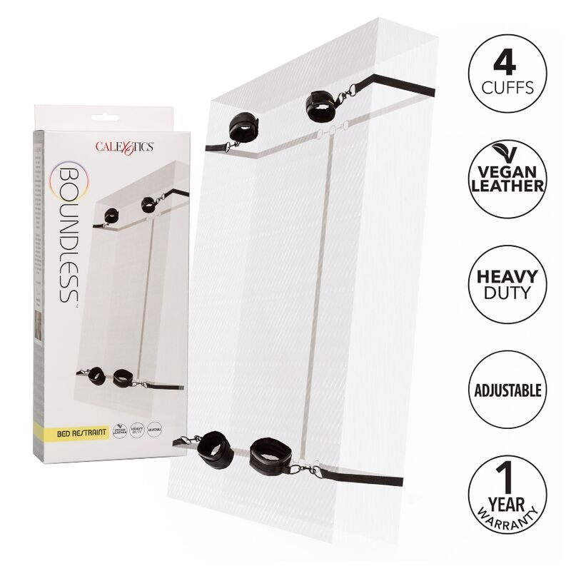 Kit Bondage da Letto Calexotics Boundless — Polsini e Cavigliere