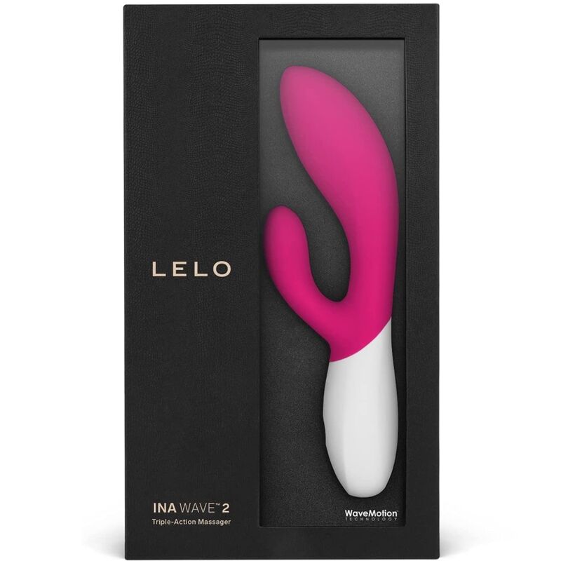 Vibratore Rabbit Punto G LELO Ina Wave 2 — Silicone, Cerise