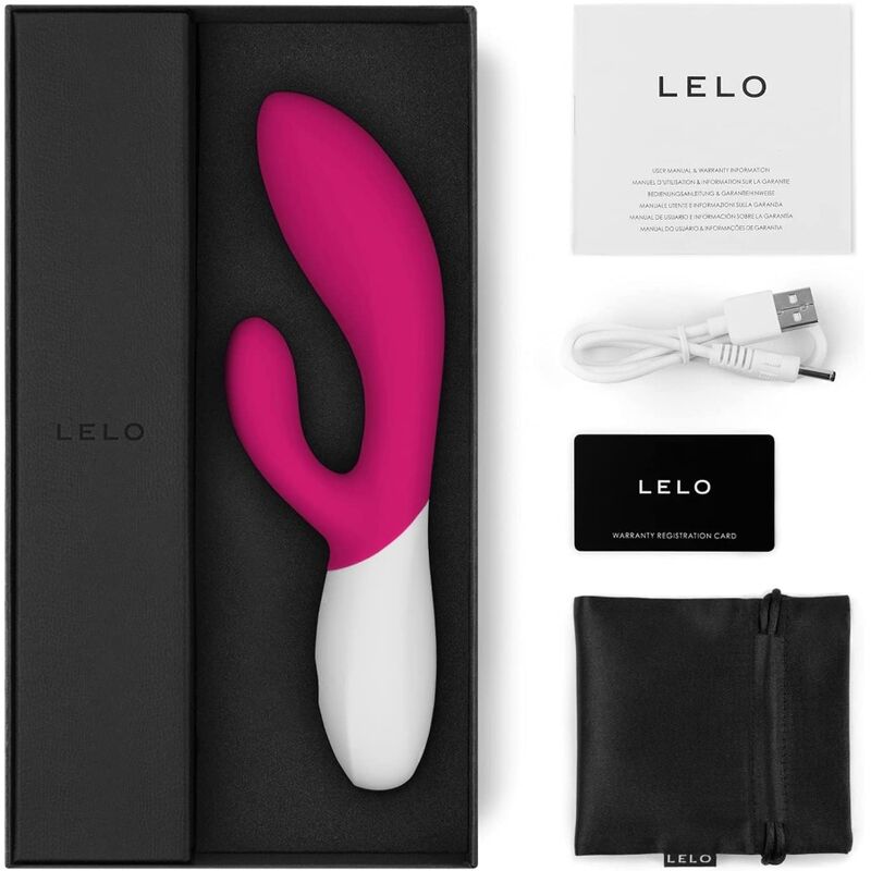 Vibratore Rabbit Punto G LELO Ina Wave 2 — Silicone, Cerise