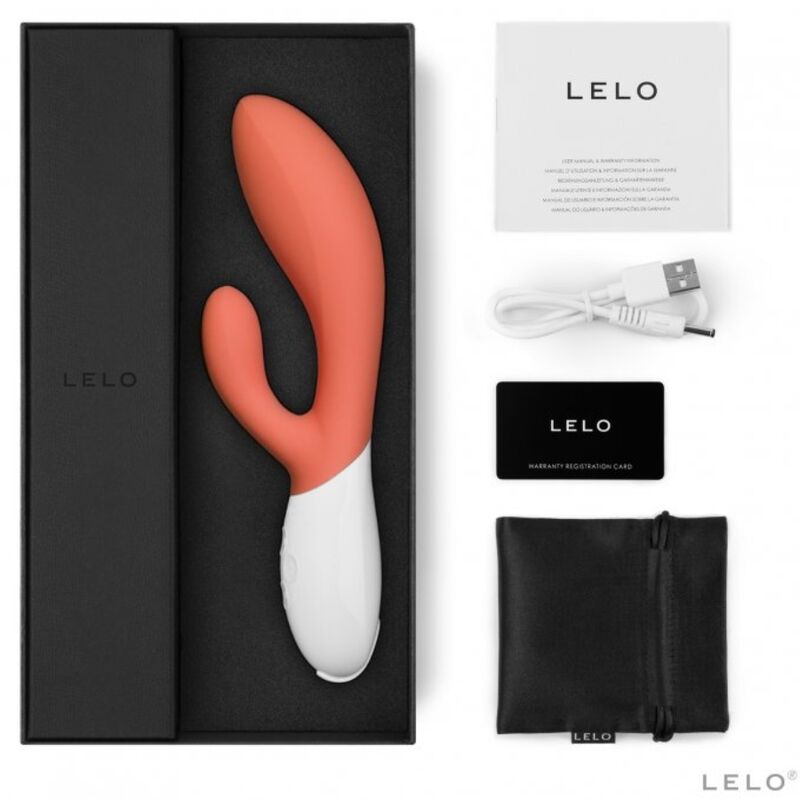 Vibratore Rabbit Lelo Ina 3 — Punto G e Clitoride, Corallo