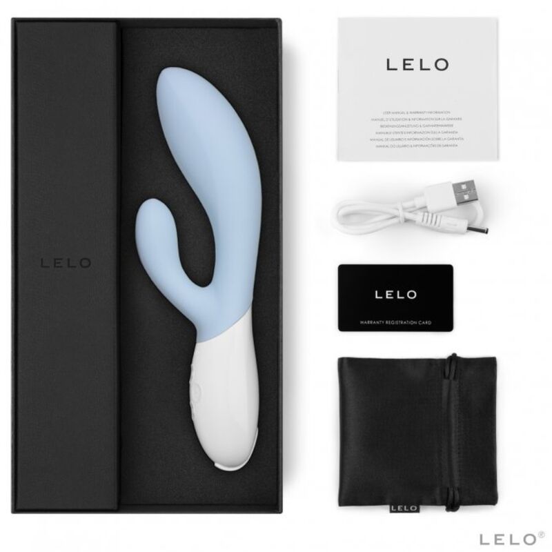 Vibratore Rabbit Lelo Ina 3 — Punto G e Clitoride, Celeste