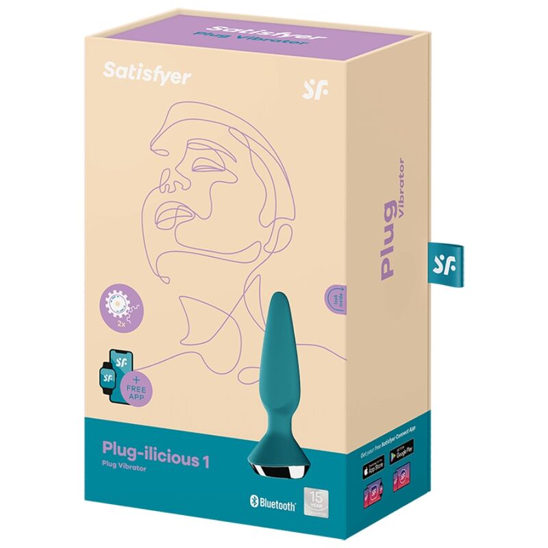 Plug Anale Vibrante Satisfyer Plug-ilicious 1 — Silicone, App