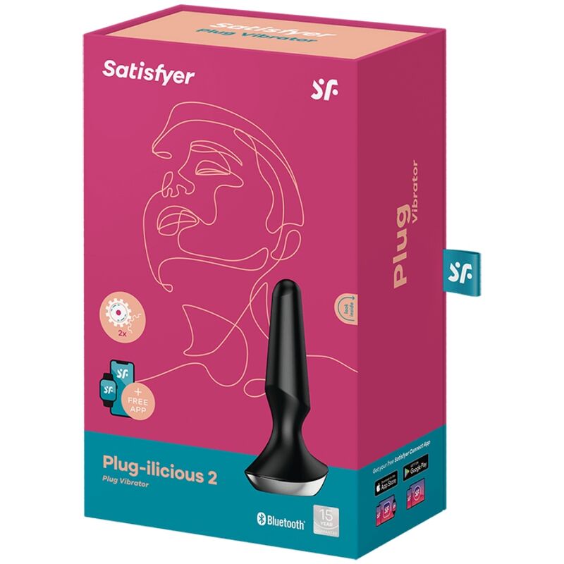 Plug Anale Vibrante Satisfyer Plug-Ilicious 2 — Silicone, App