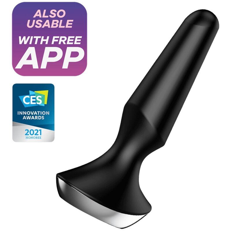 Plug Anale Vibrante Satisfyer Plug-Ilicious 2 — Silicone, App