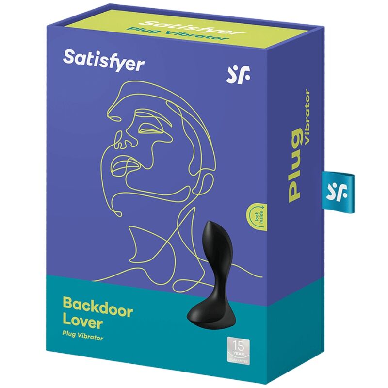 Plug Anale Vibrante Satisfyer Backdoor Lover — Silicone Nero
