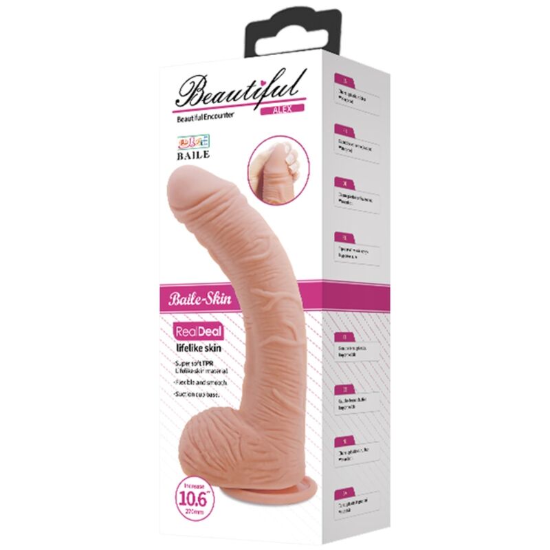 Dildo Realistico con Ventosa Baile Alex — 27 cm