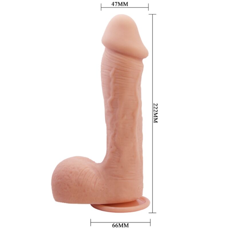 Dildo Realistico con Ventosa Baile Johnson — TPR 22 cm