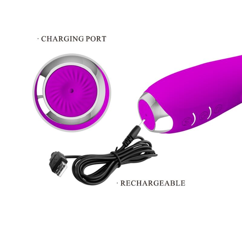 Vibratore Rabbit Rotante Pretty Love Molly — Silicone Ricaricabile