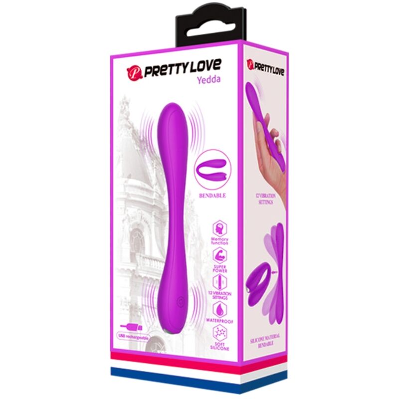 Vibratore Rabbit Punto G e Clitoride Pretty Love Yedda — 12 Modalità