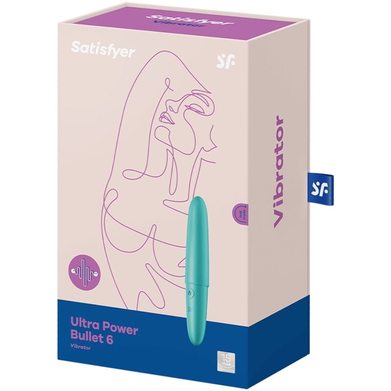 Vibratore Clitoride Satisfyer Ultra Power Bullet 6 — Turchese
