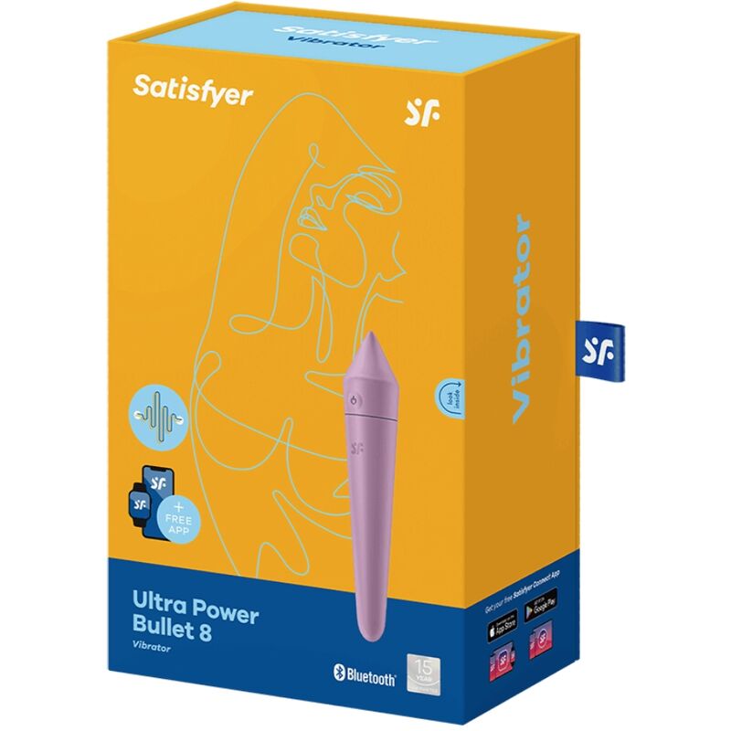 Vibratore Bullet Satisfyer Ultra Power Bullet 8 — Lilla