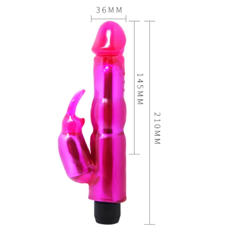 Vibratore Rabbit Baile Fantasy Vibe — Viola, 2 Motori