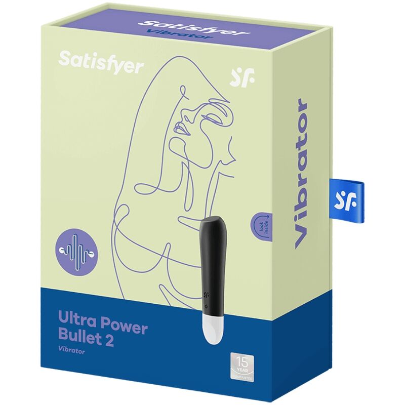 Vibratore Clitoride Satisfyer Ultra Power Bullet 2 — Silicone Nero