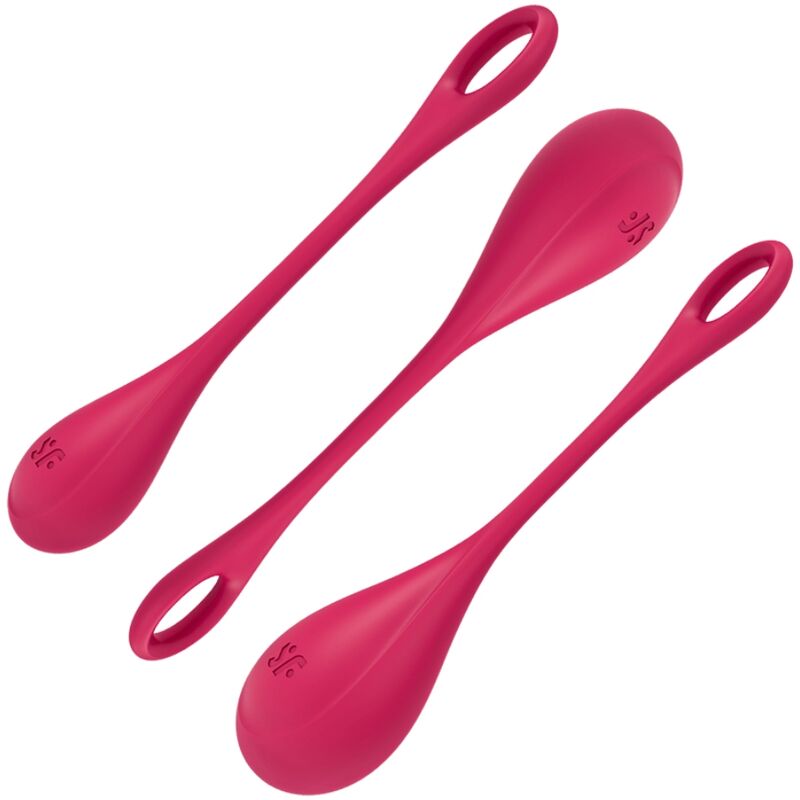 Palline Ben Wa Satisfyer Yoni Power 1 — Set Allenamento, Rosso