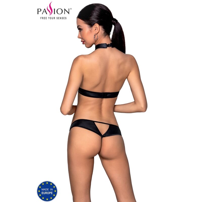 Lingerie Sexy in Pelle Passion Malwia — Top e Perizoma S/M
