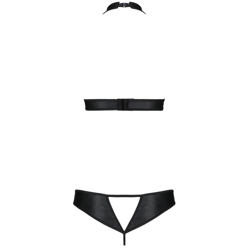 Lingerie Sexy in Ecopelle Passion Malwia — Set Due Pezzi L/XL
