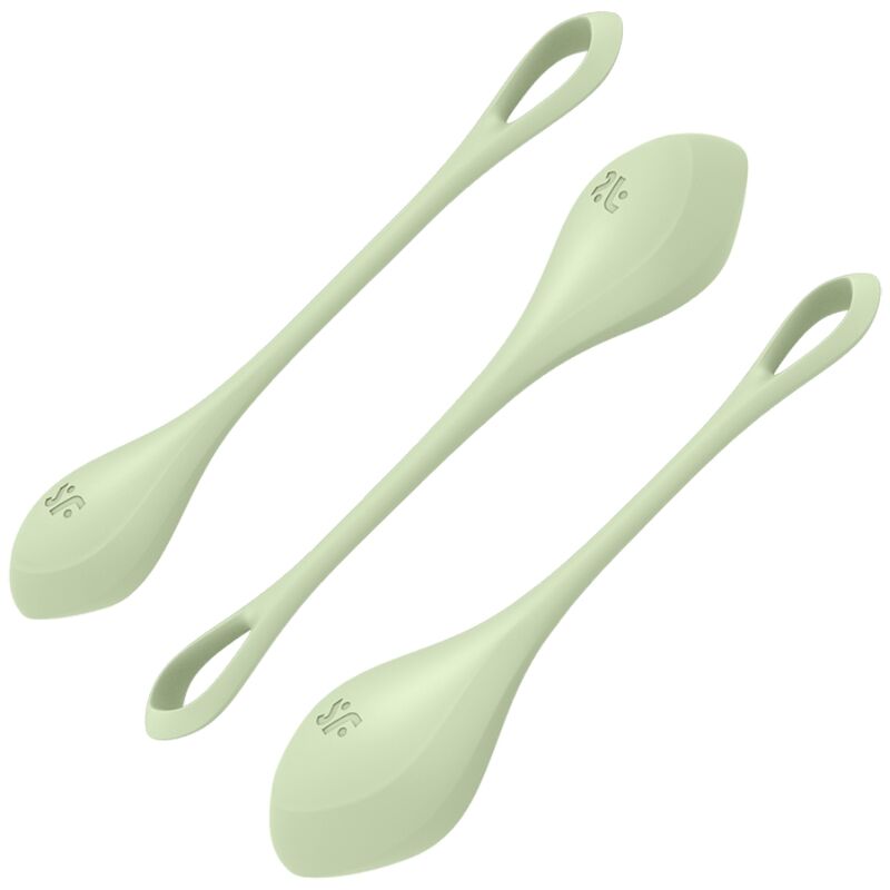 Palline Kegel Satisfyer Yoni Power 2 — Set 3 Misure, Verde