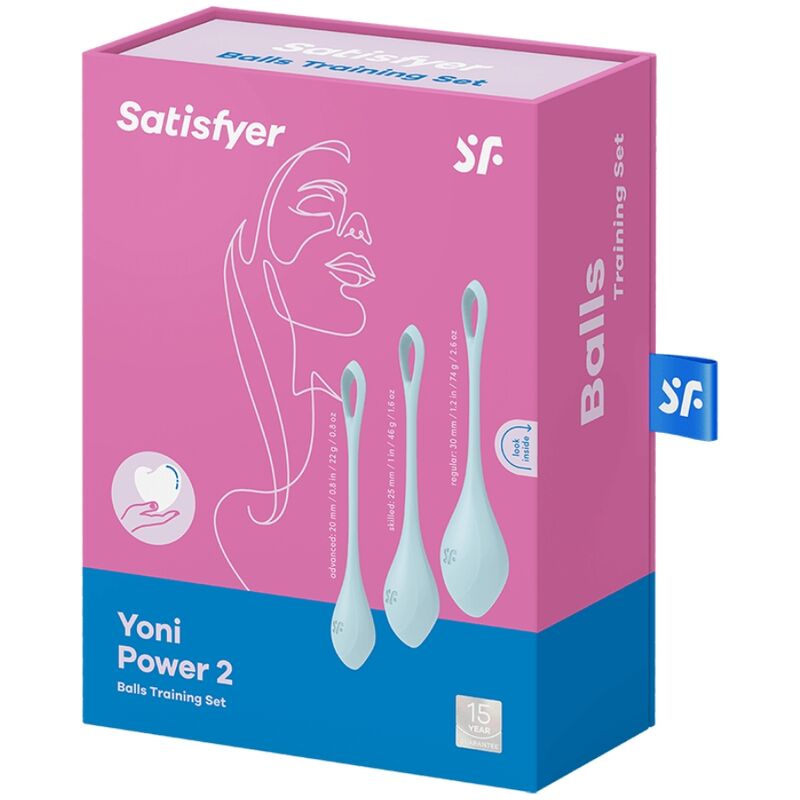 Palline Kegel Satisfyer Yoni Power 2 — Set 3 Misure, Silicone