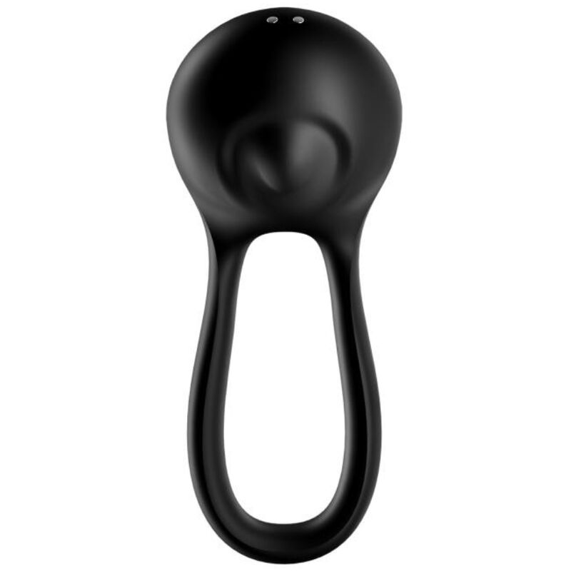 Anello Fallico Vibrante Doppio Satisfyer Majestic Duo — Nero