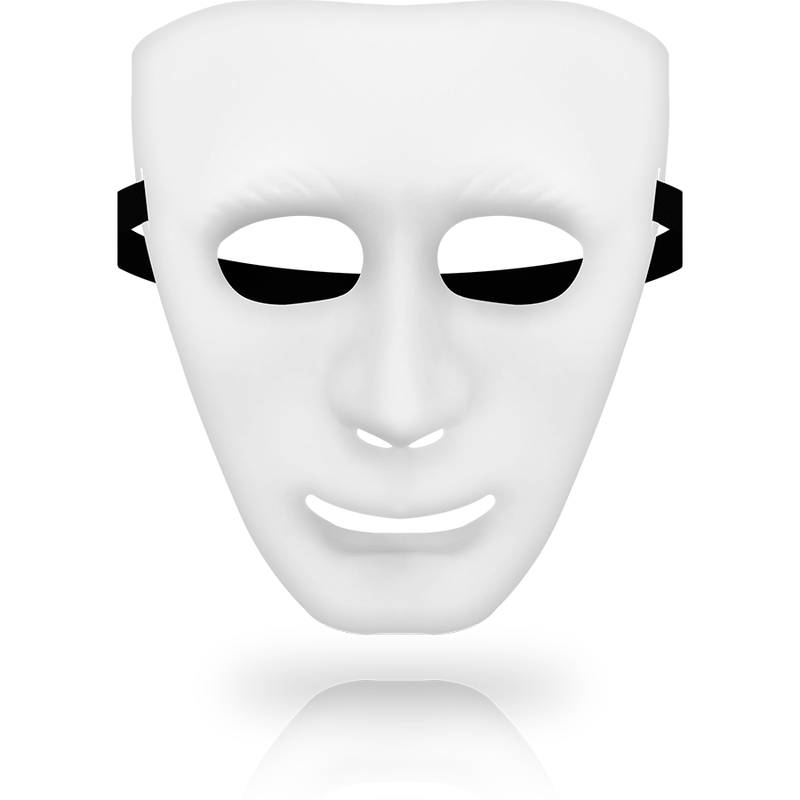 Maschera Erotica Rigida Ohmama — Bianca, Taglia Unica