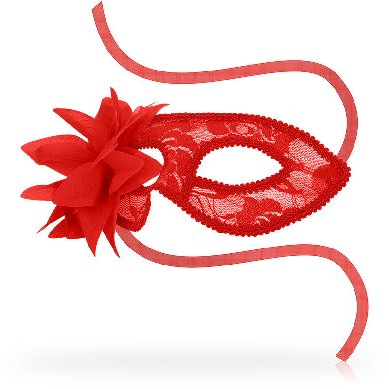 Maschera Veneziana con Pizzo Ohmama Masks — Rossa