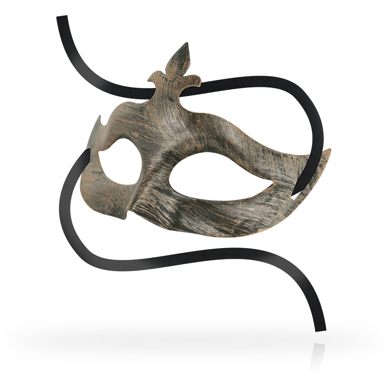 Maschera Veneziana Erotica Ohmama Fleur de Lis — Rame