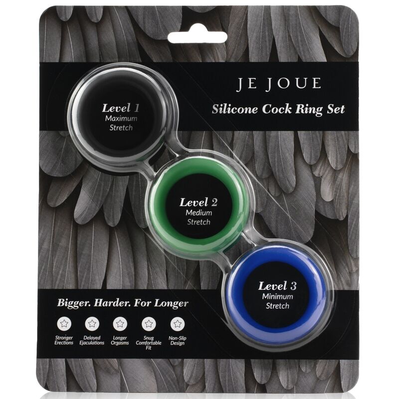 Anello Fallico in Silicone Je Joue — Set 3 Misure Progressive