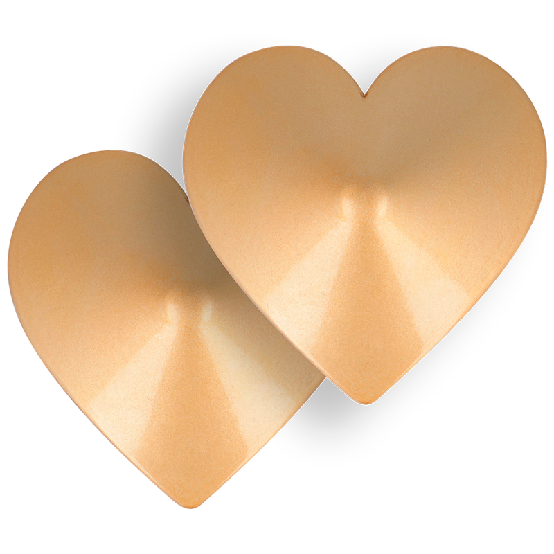 Copricapezzoli a Cuore Dorati Coquette Chic Desire — Metallo