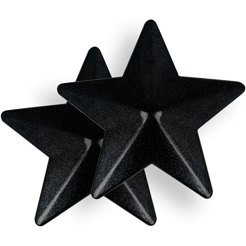 Copricapezzoli a Stella Coquette Chic Desire — Metallo, Nero