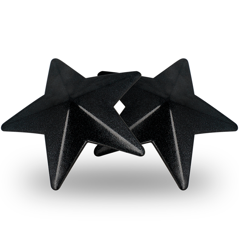 Copricapezzoli a Stella Coquette Chic Desire — Metallo, Nero