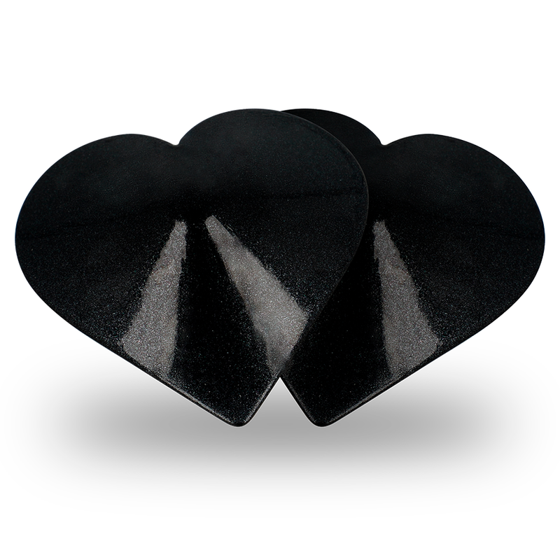 Copri Capezzoli a Cuore Coquette Chic Desire — Metallo Nero