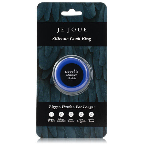 Anello Fallico Vibrante Je Joue — Silicone Blu, Costrizione Minima