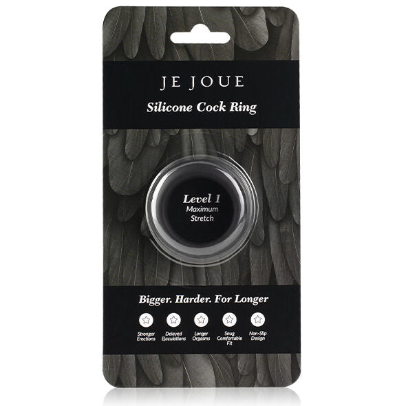 Anello Fallico in Silicone Je Joue — Elastico, Nero