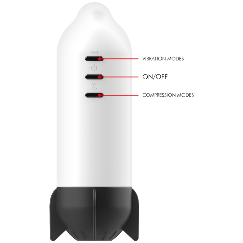 Masturbatore Maschile Vibrante Jamyjob Rocket — Compressione