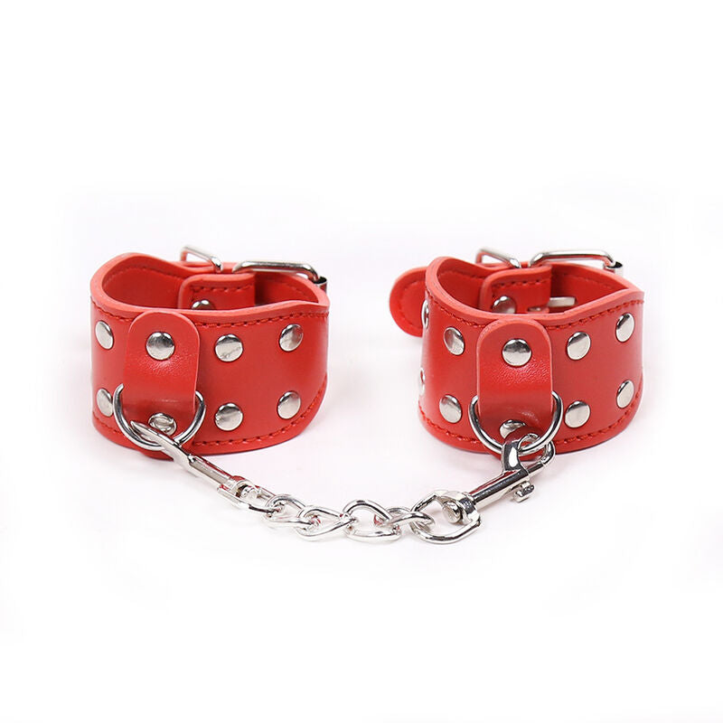 Manette BDSM Regolabili con Catena Ohmama Fetish — Metallo