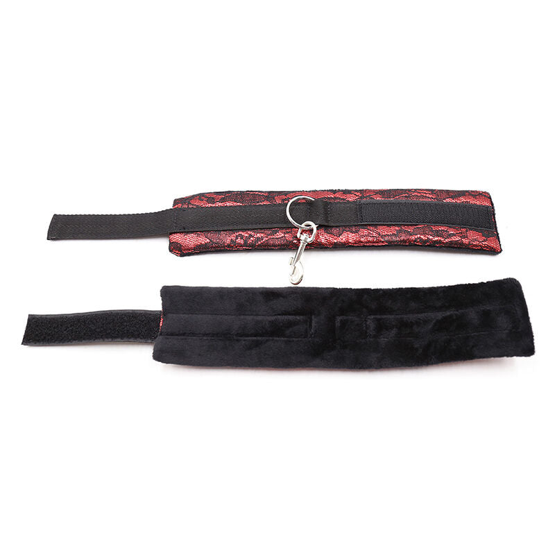 Manette BDSM in Velluto Ohmama Fetish — con Nastro in Nylon