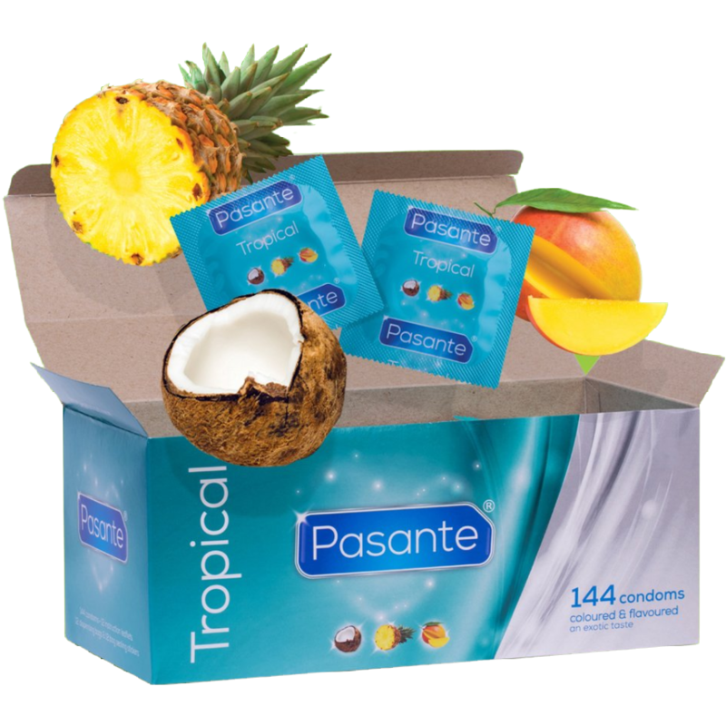 Preservativi ai Gusti Tropicali Pasante Tropical — 144 pz