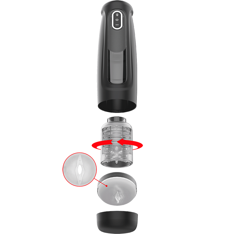 Masturbatore Maschile Rotante Jamyjob Tornado 360 — Stroker