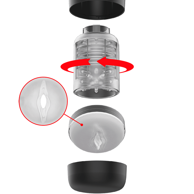 Masturbatore Maschile Rotante Jamyjob Tornado 360 — Stroker