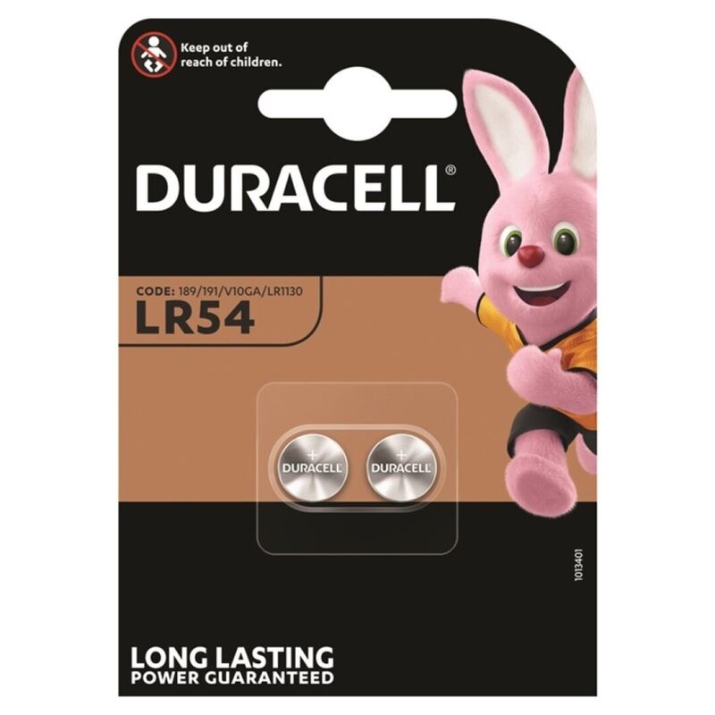 Batterie a Bottone Alcaline LR1130 Duracell — 1,5V, 2 Unità
