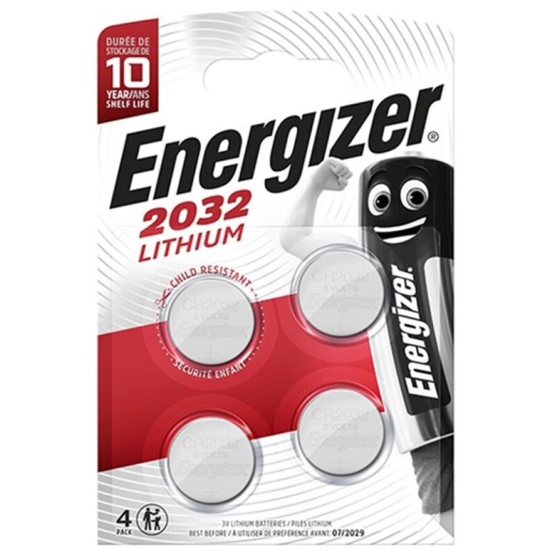 Batterie Litio CR2032 3V Energizer — 4 Unità